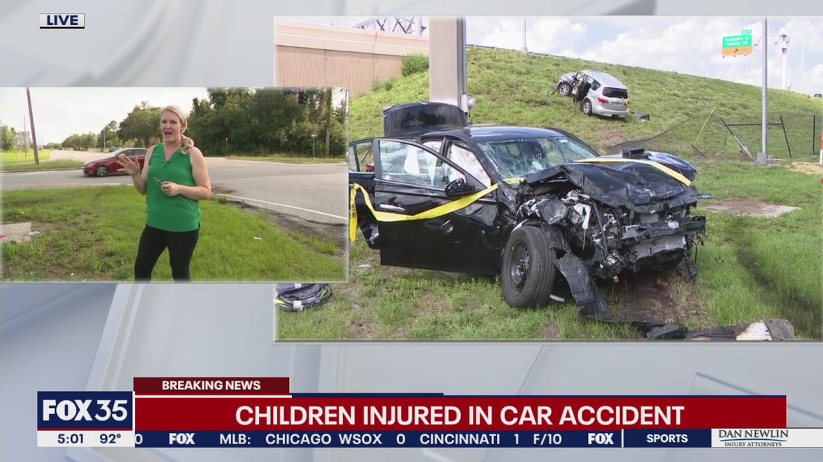 Children injured in Orlando car crash